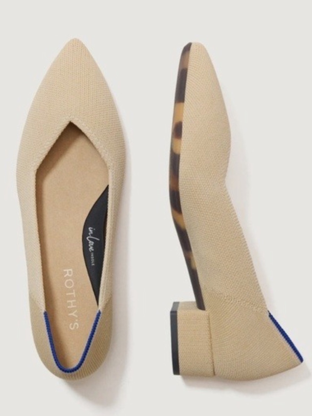 NEW Rothy's The High Point Heels in Sandstone Tan Size 11